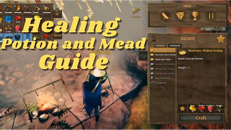 healing potion valheim|Major healing mead 